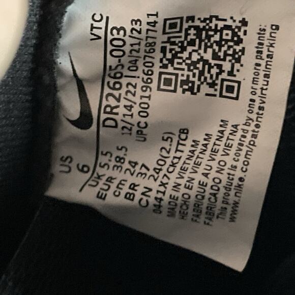 Men’s 6 Women’s 7.5 Nike ReactX Infinity Run 4 Oreo Running Sneakers DR2665-003 - Picture 8 of 8